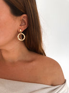 Pendientes Toscana Malva/Camel