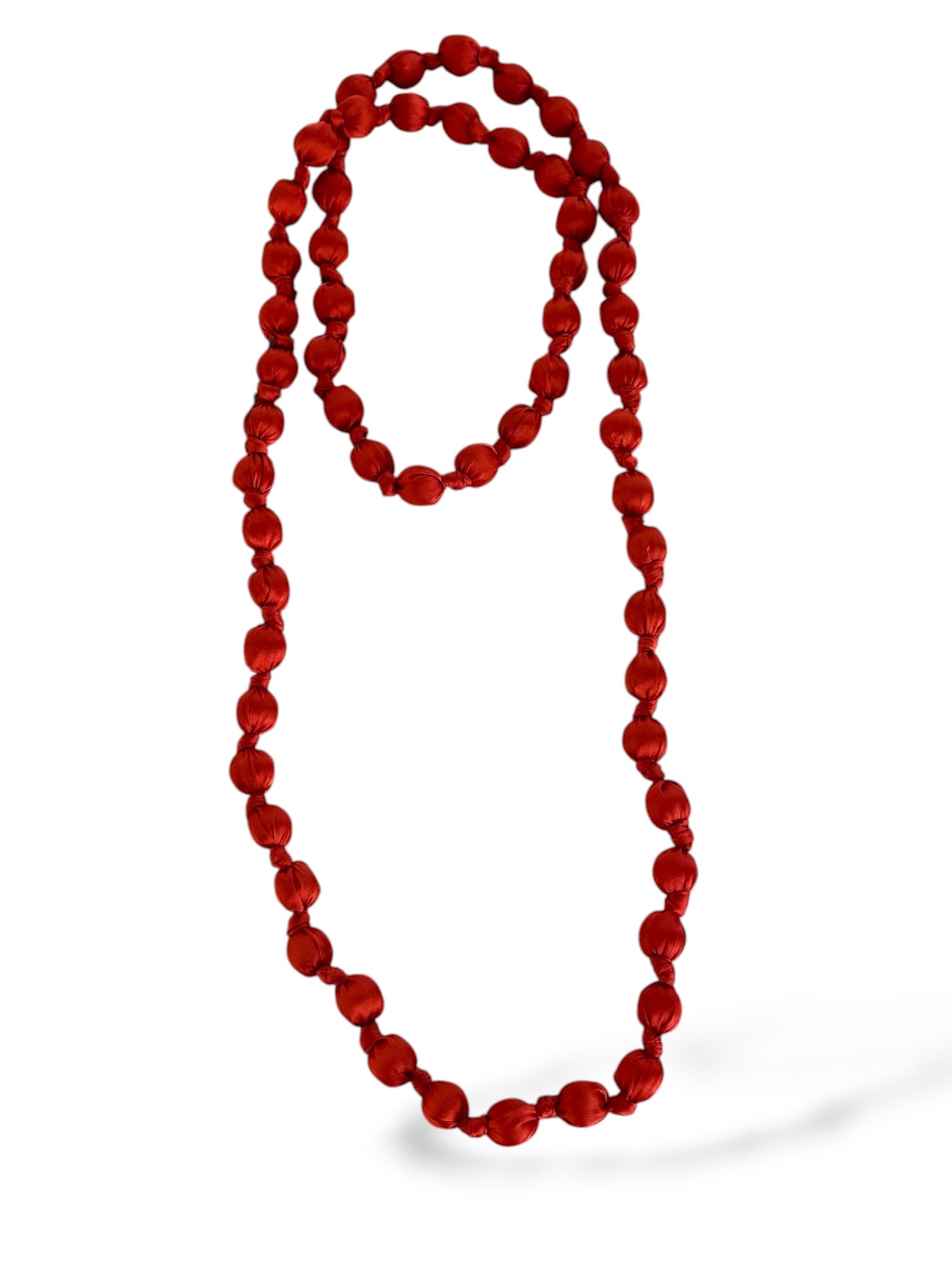 Collar Bolas Naranja Oscuro