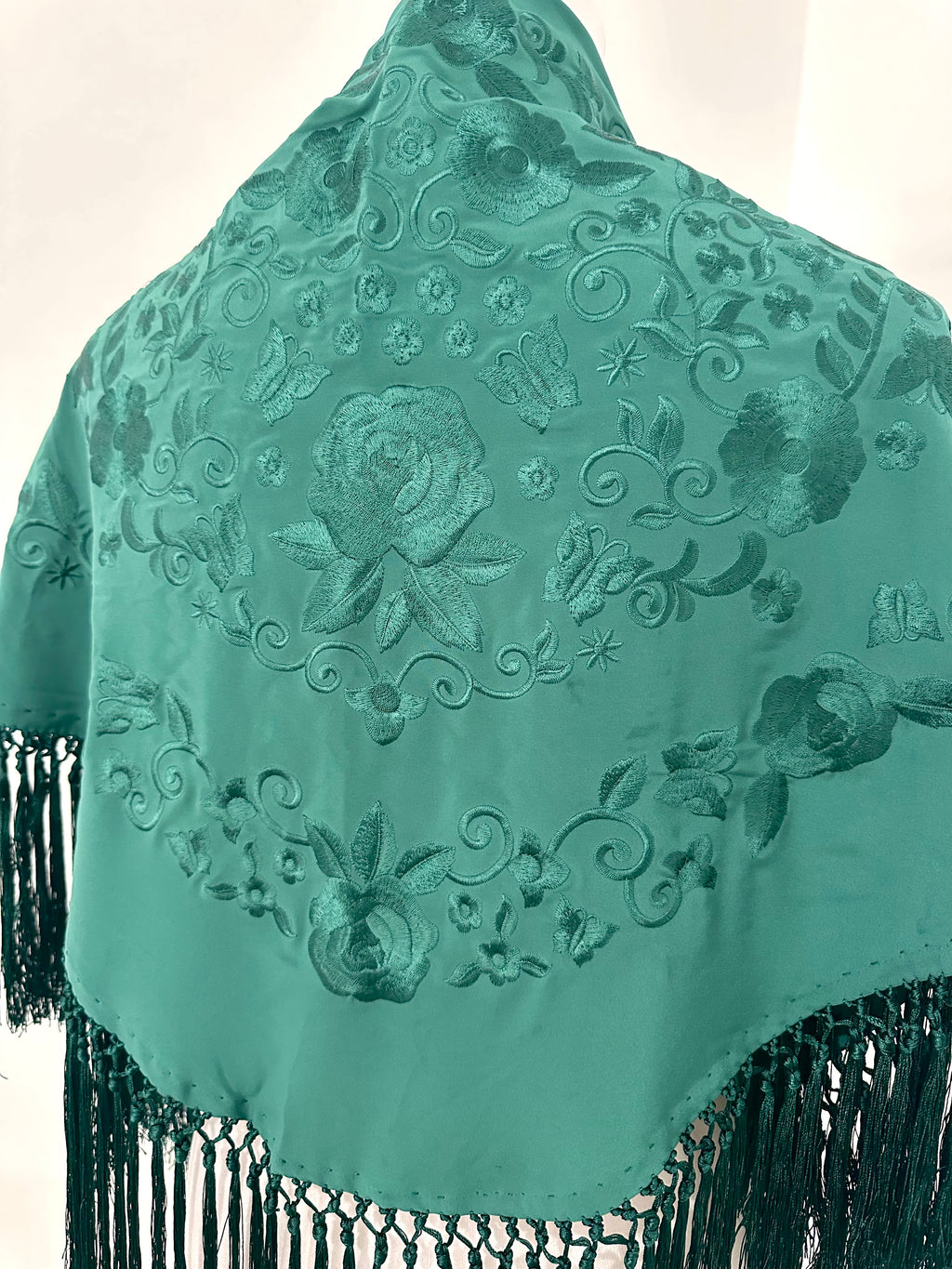 Mantoncillo Fantasía Verde Botella