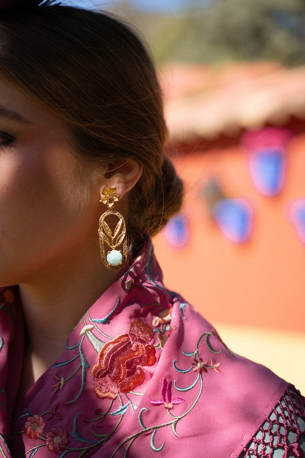 Pendientes Margarita Verdeagua