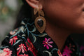 Pendientes Palma Negro