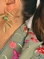 Pendientes Olivo Verde