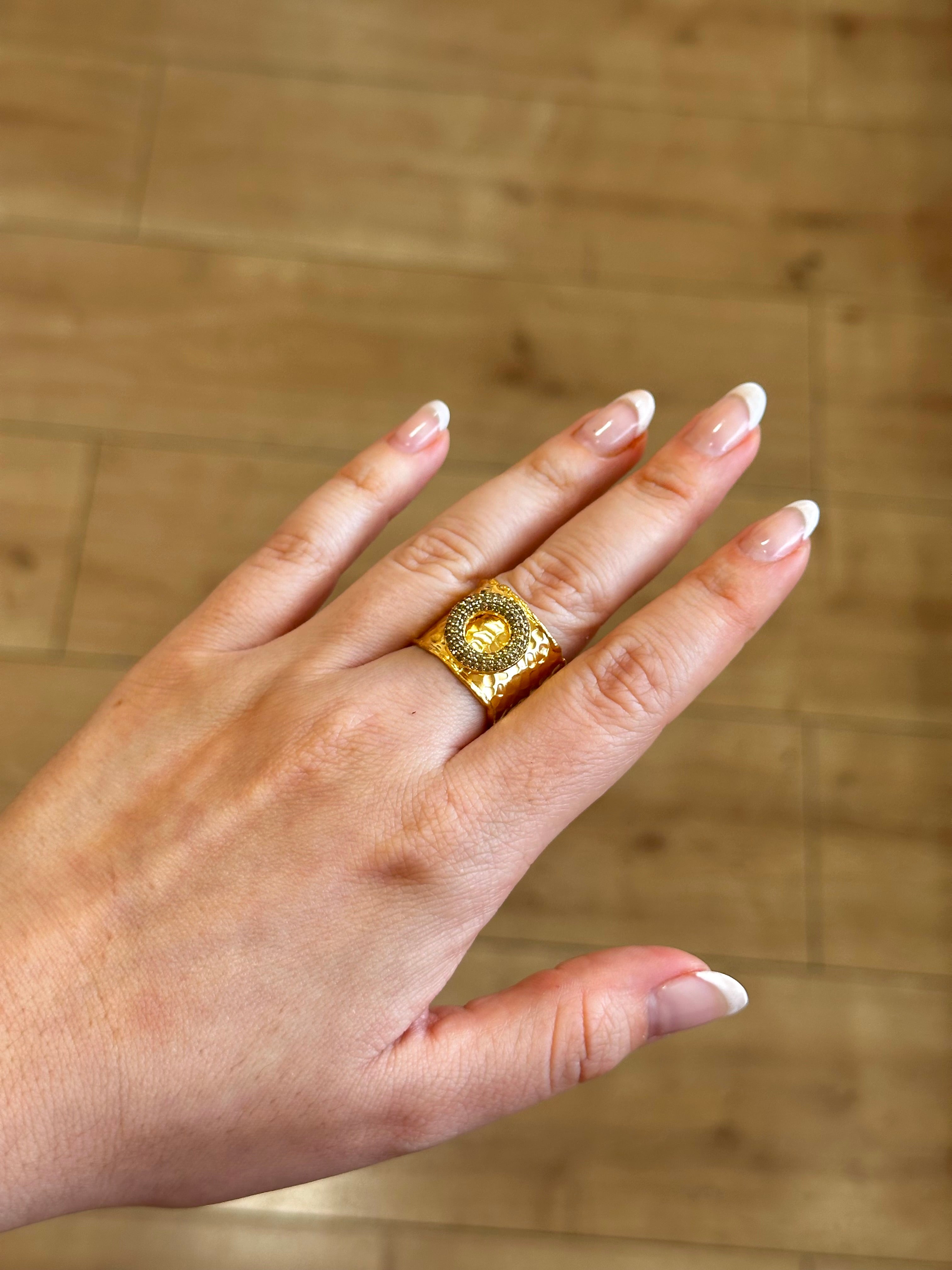 Anillo Maestranza verde oliva