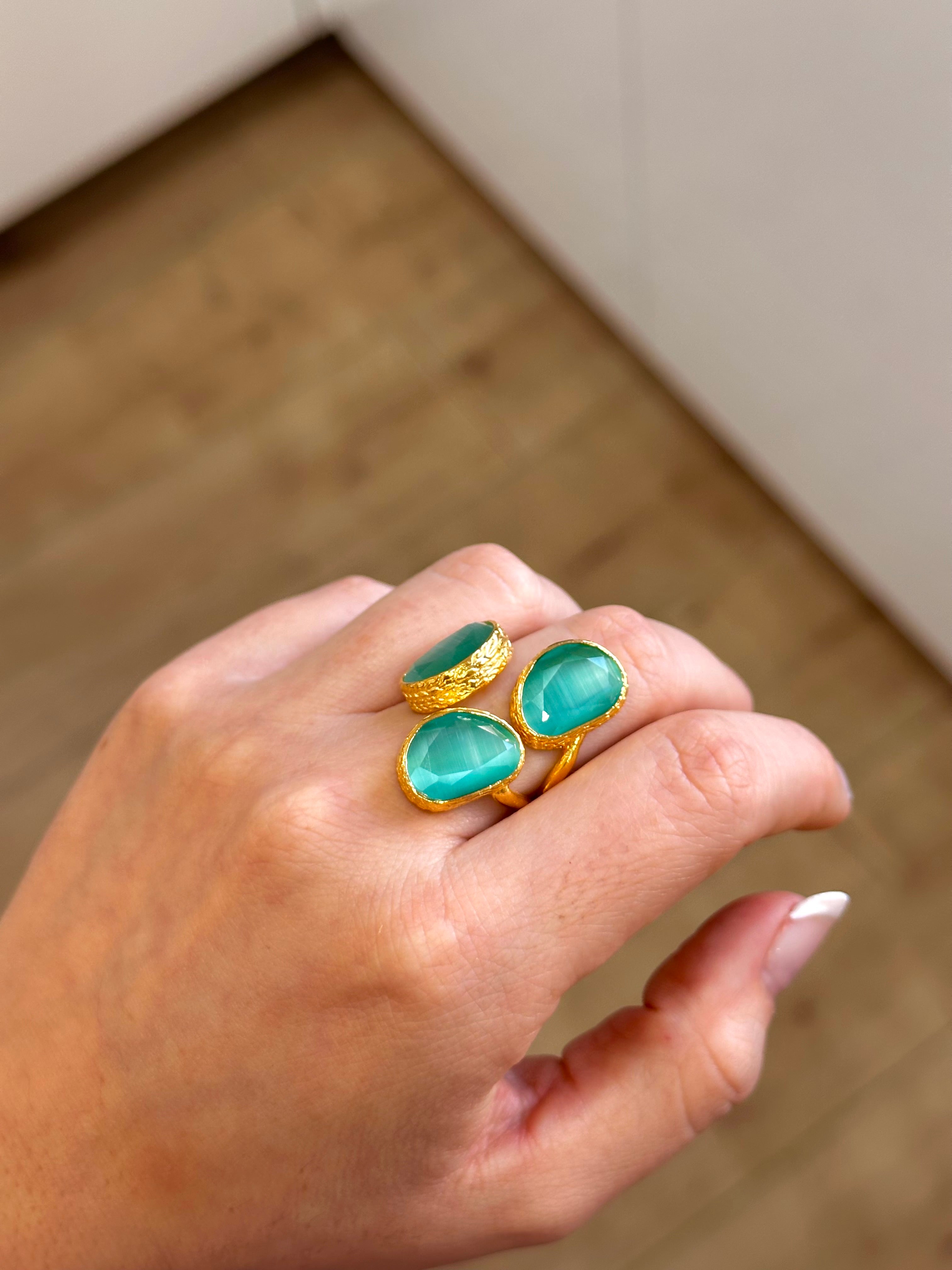 Anillo La Nuit Turquesa