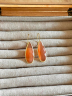Pendientes lagrima big naranja