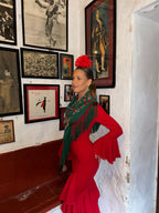 Vestido Carmesí Rojo