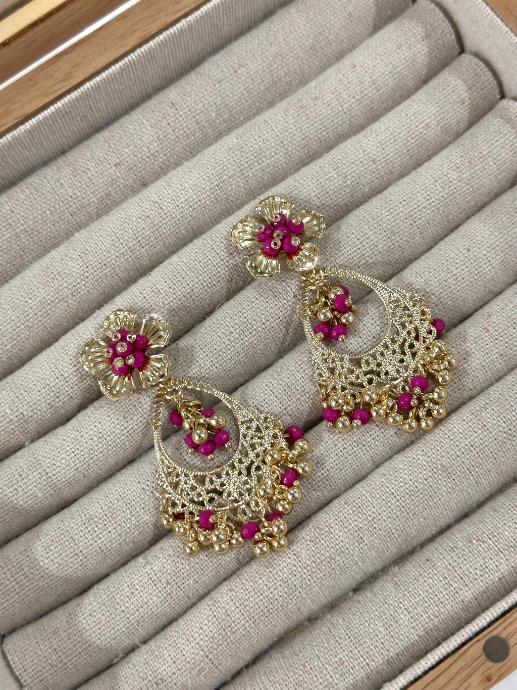 Pendientes Claudia Buganvilla