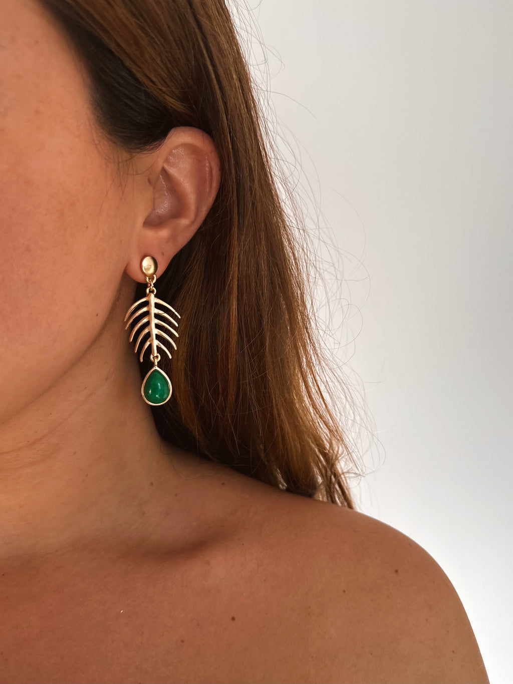 Pendientes Raspita Verde Esmeralda