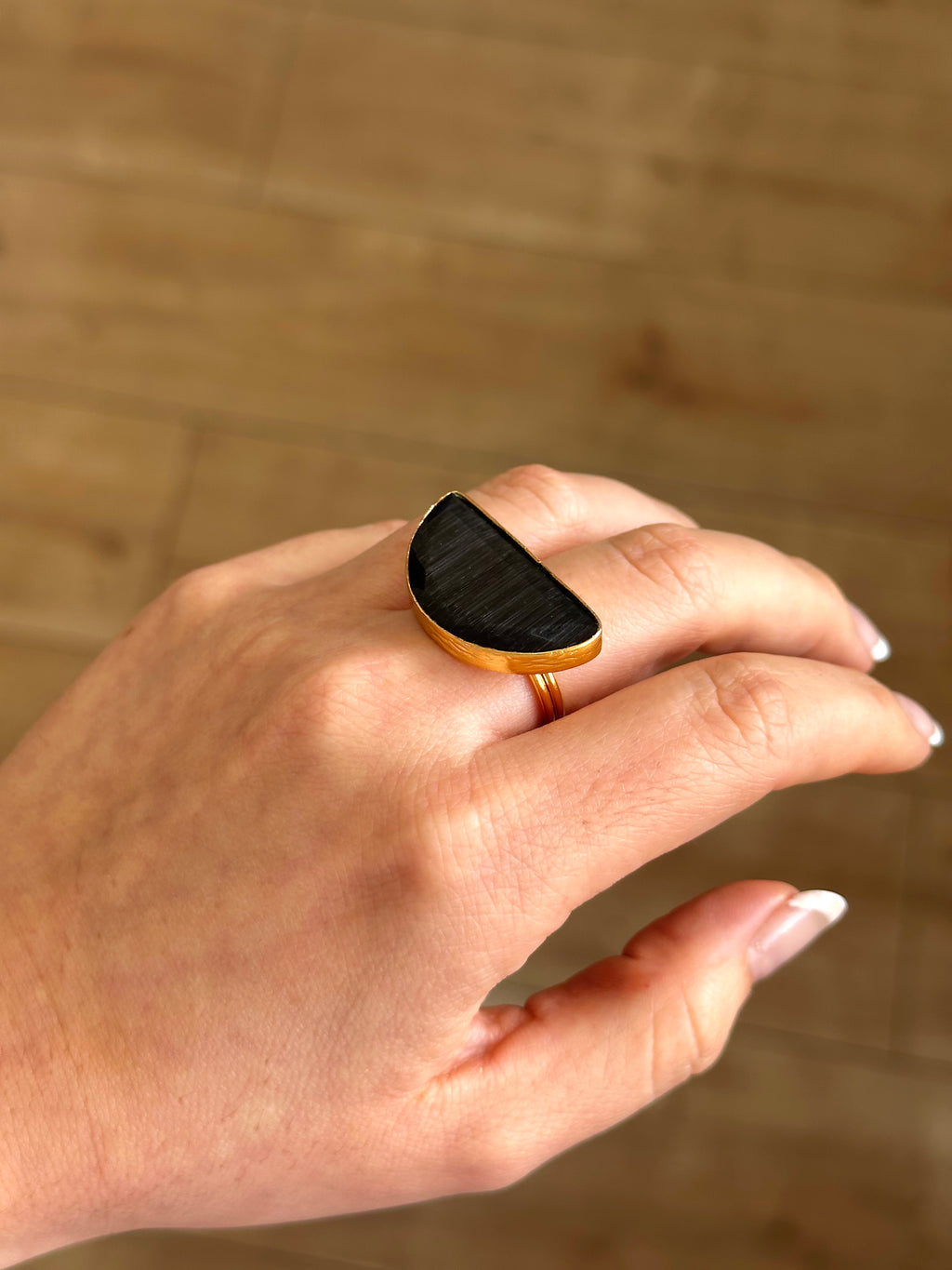 Anillo Afrodita Maxi Negro