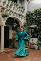 Vestido Triana Verde Turquesa