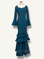 Vestido Cayetana Petróleo