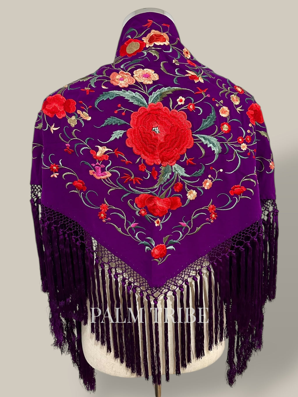 Mantoncillo Jaleo Morado con rojo