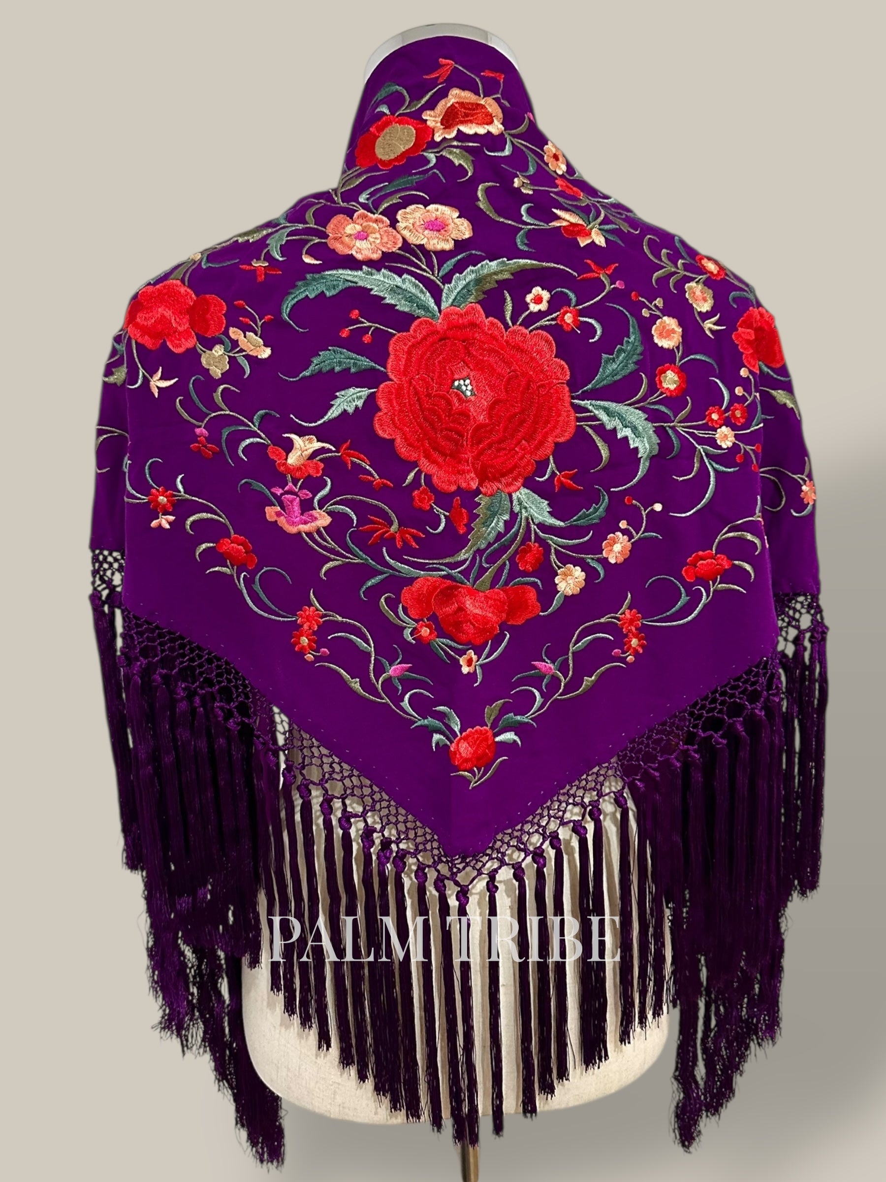 Mantoncillo Jaleo Morado con rojo
