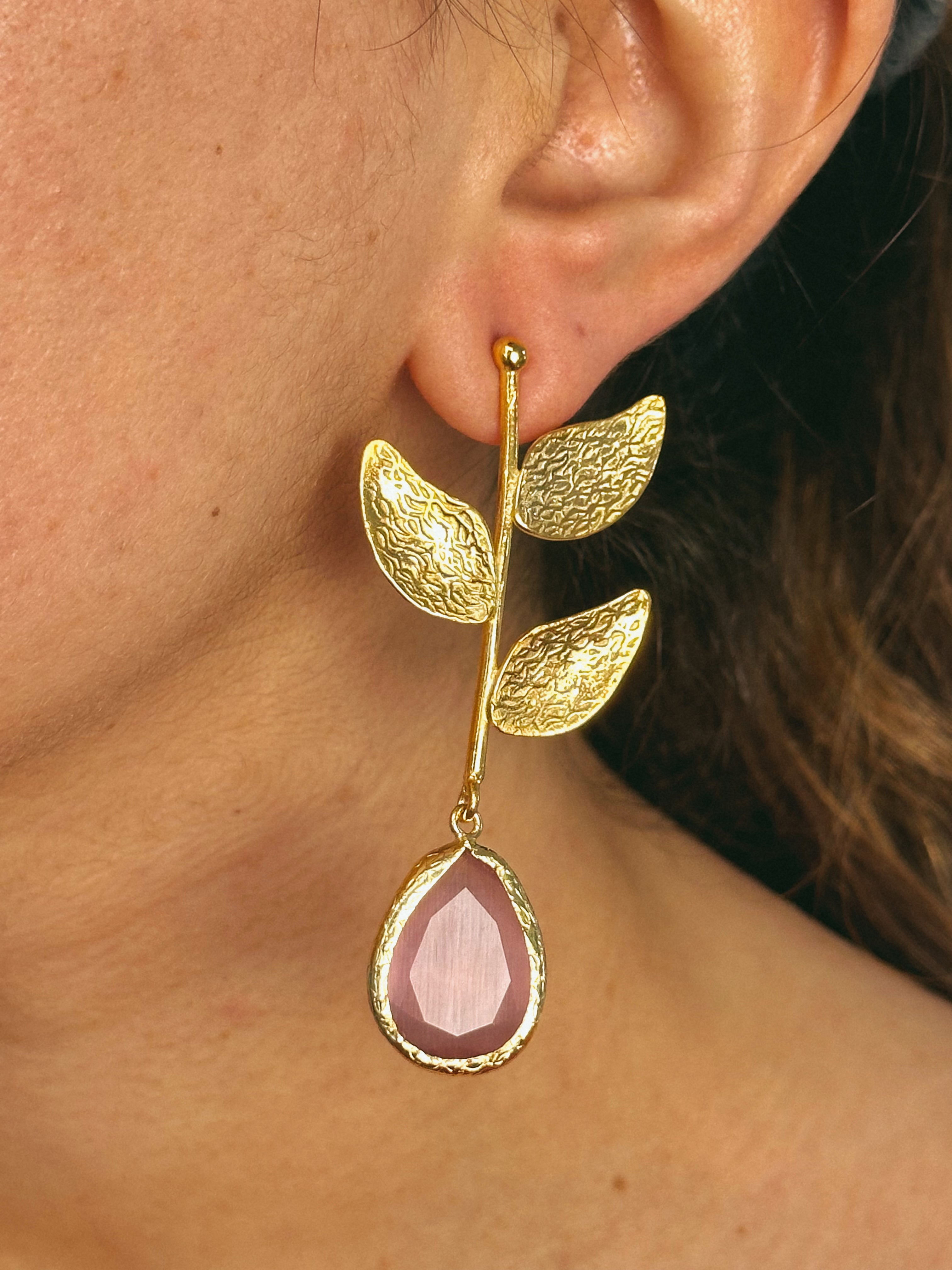 Pendientes Almería Rosa Palo