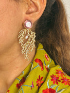 Pendientes Linares Rosa Palo