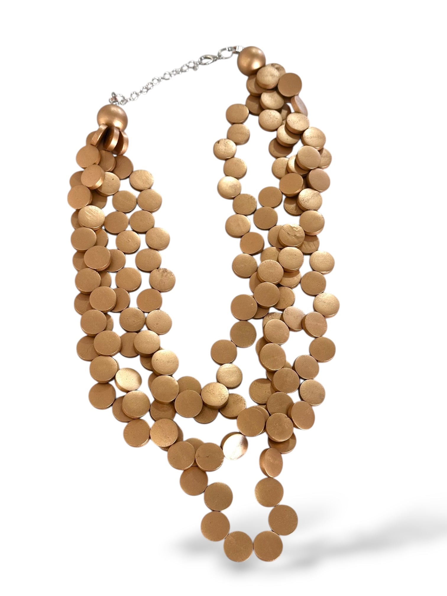 Collar Madera dorado