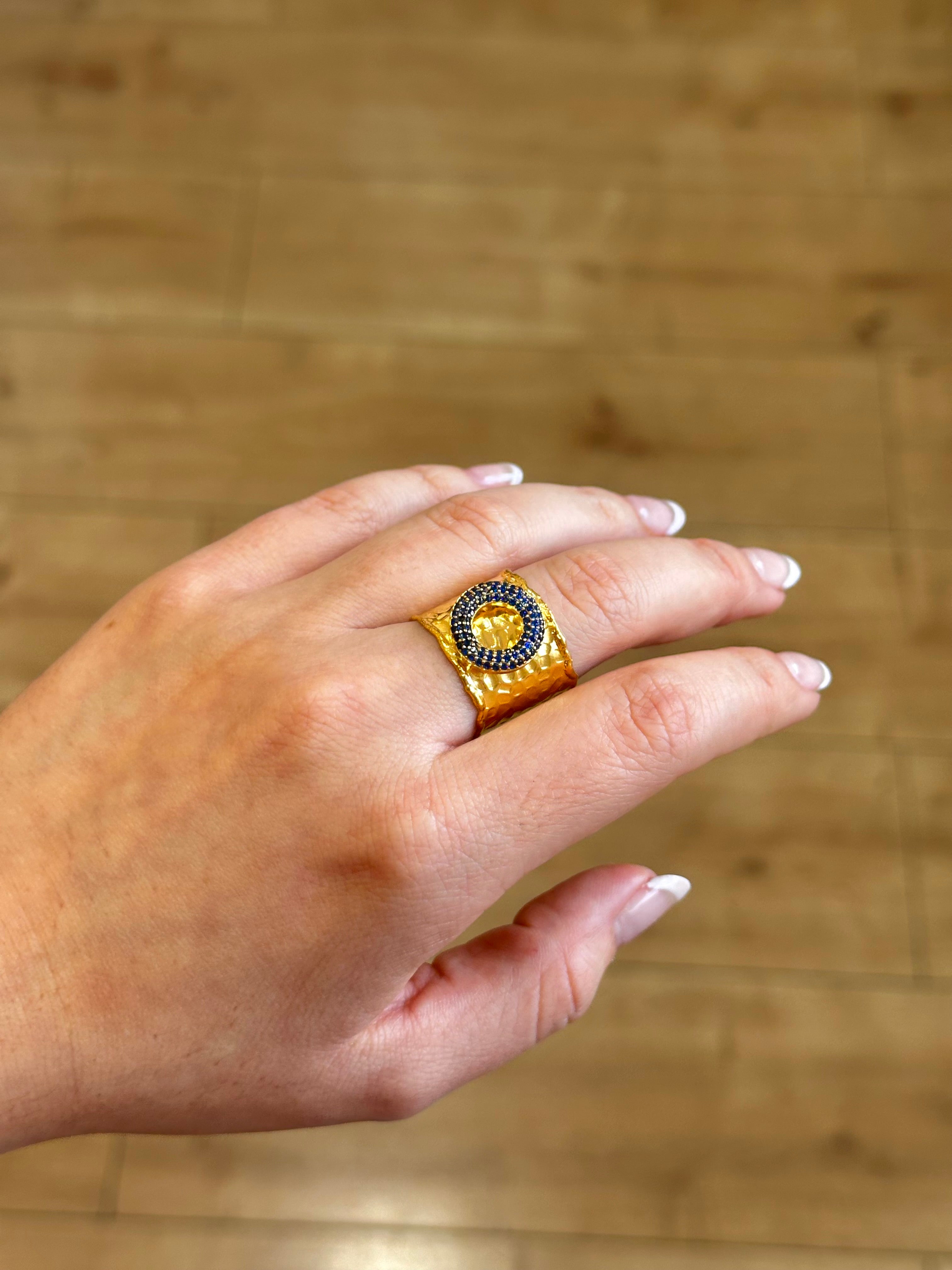 Anillo Maestranza Azul