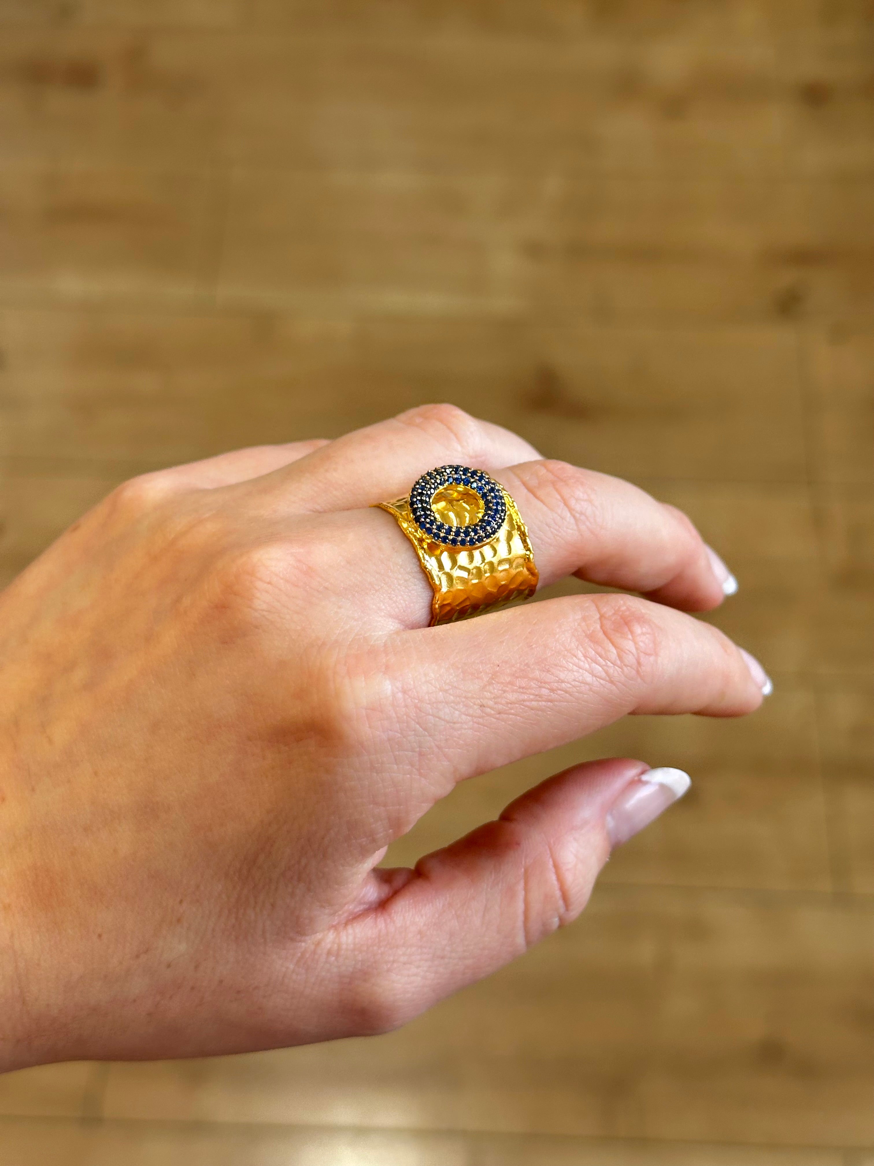 Anillo Maestranza Azul