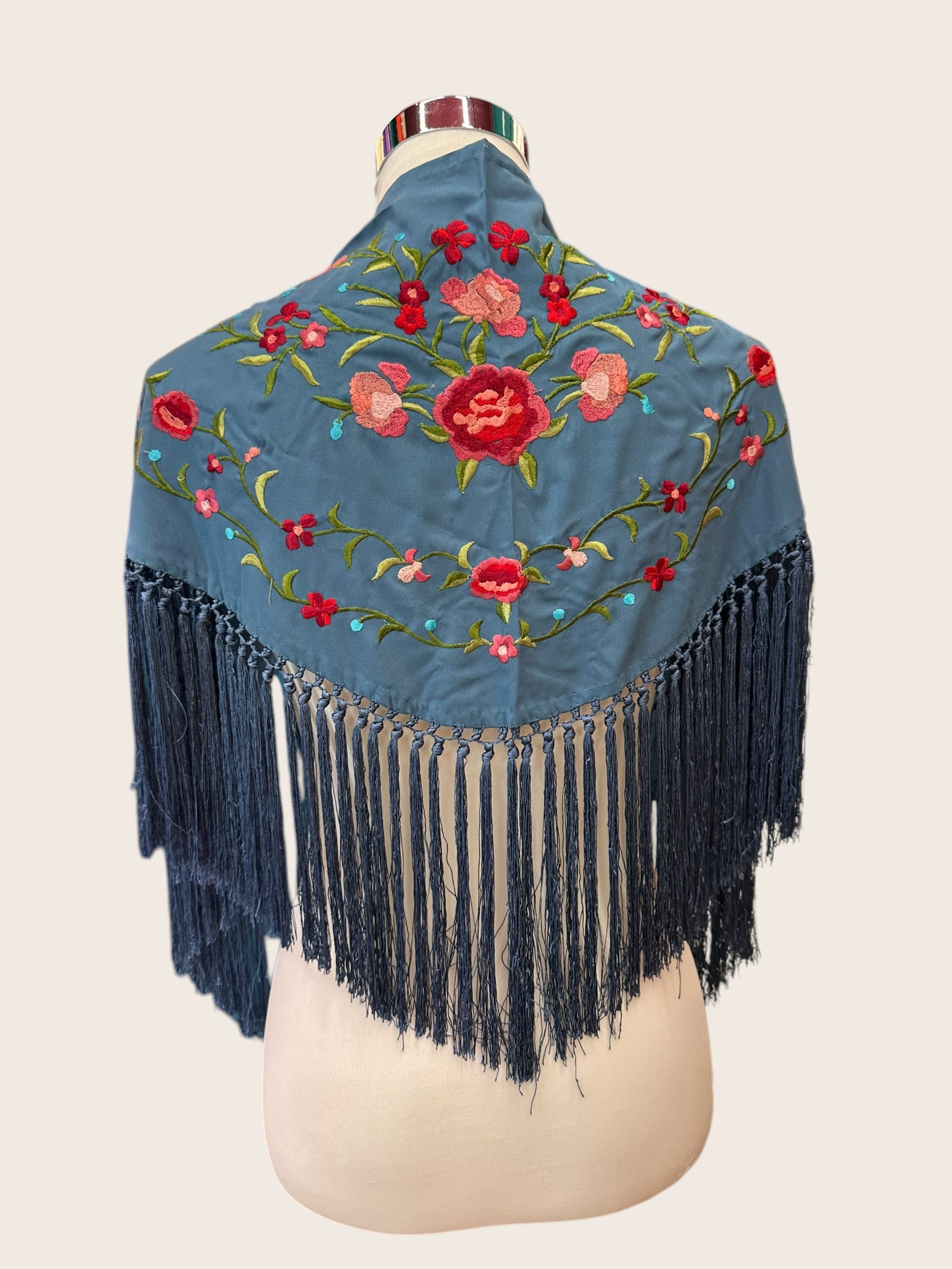 Mantoncillo Cristina Azul Petróleo NIÑA