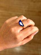 Anillo Afrodita Azul eléctrico