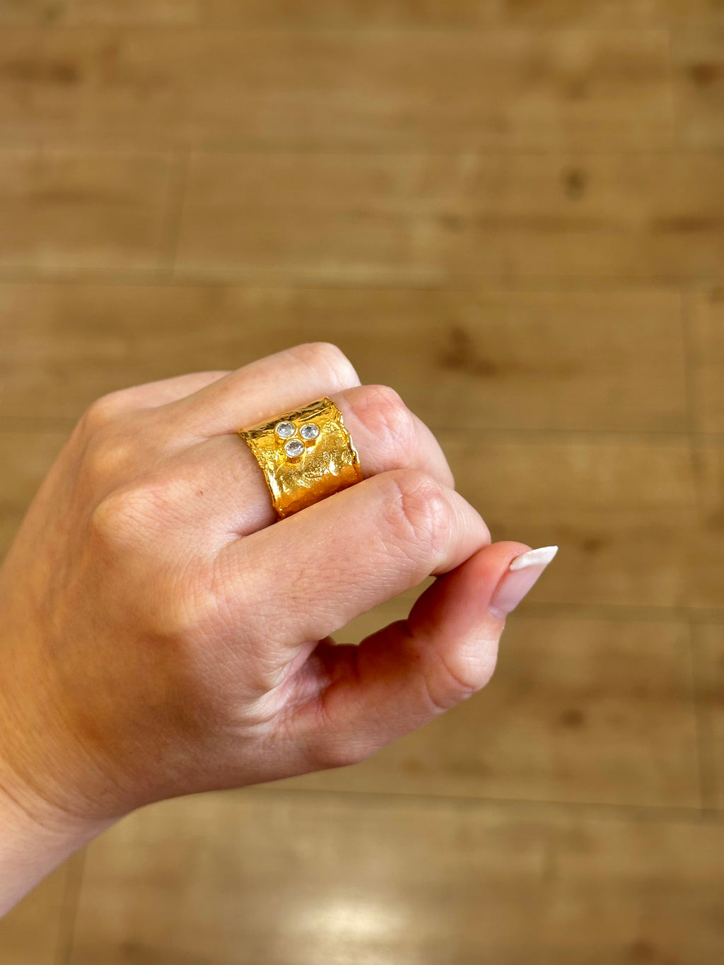 Anillo Agatha Blanco