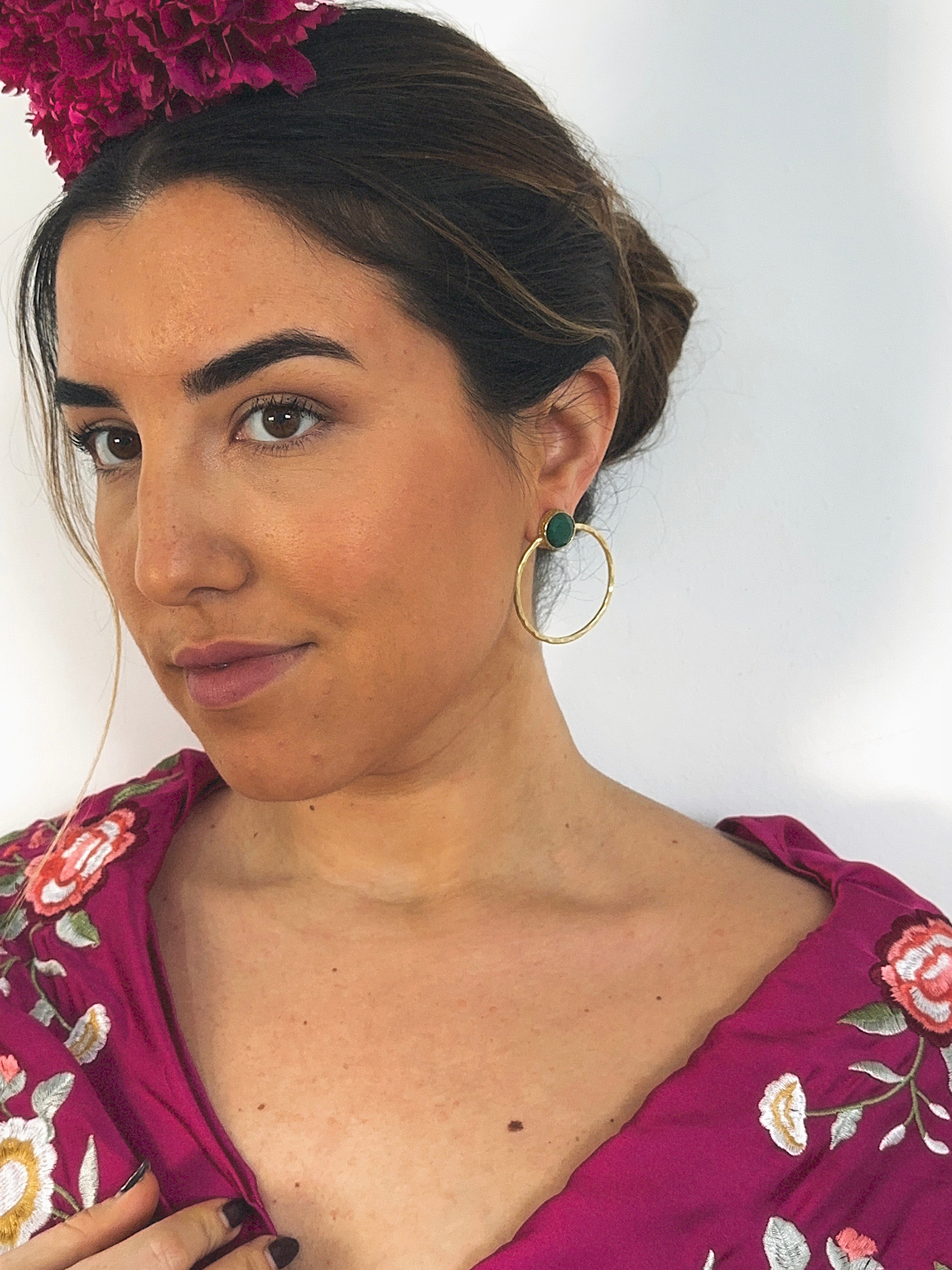 Pendientes Maestranza Verde