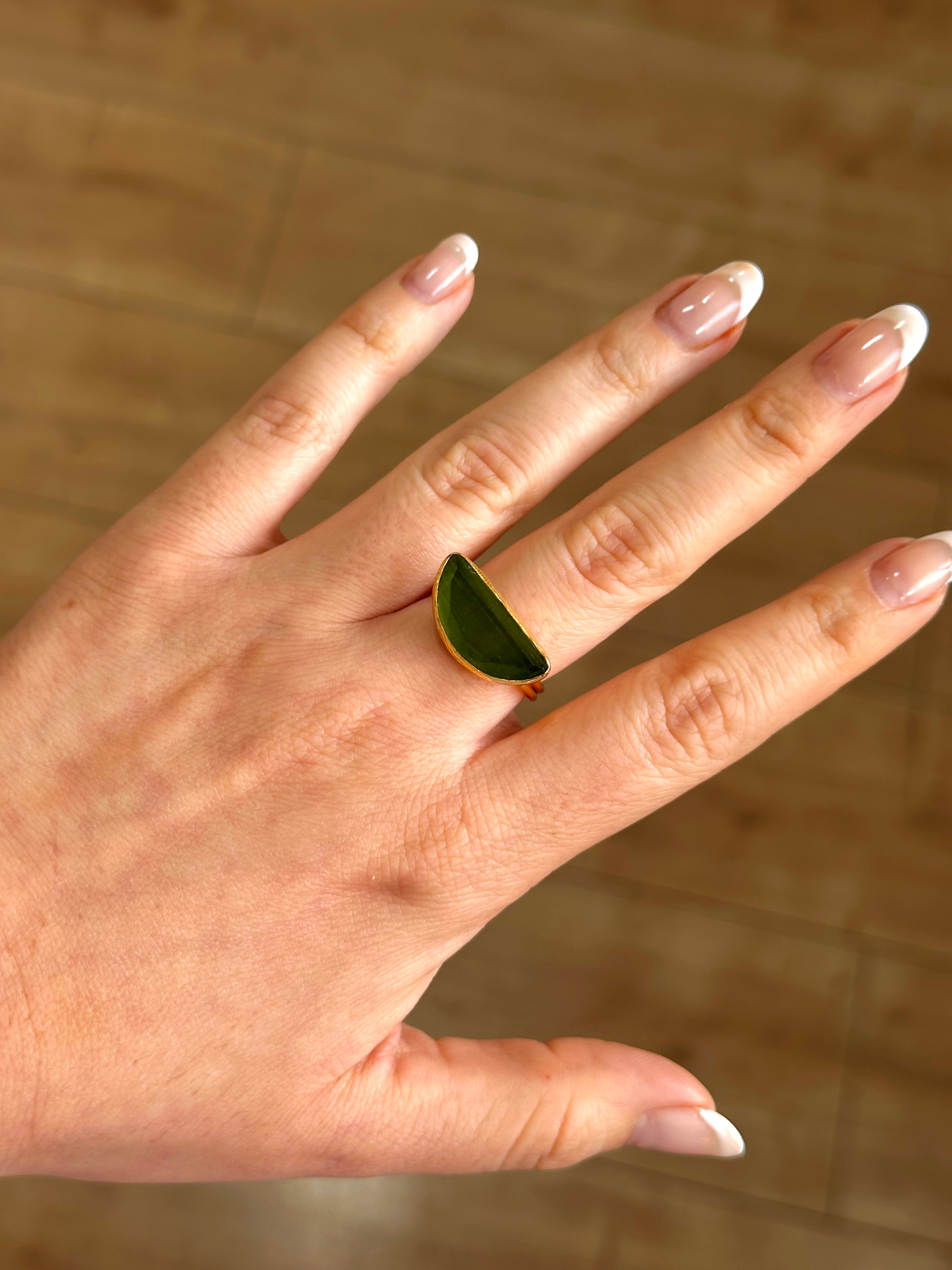Anillo Afrodita verde