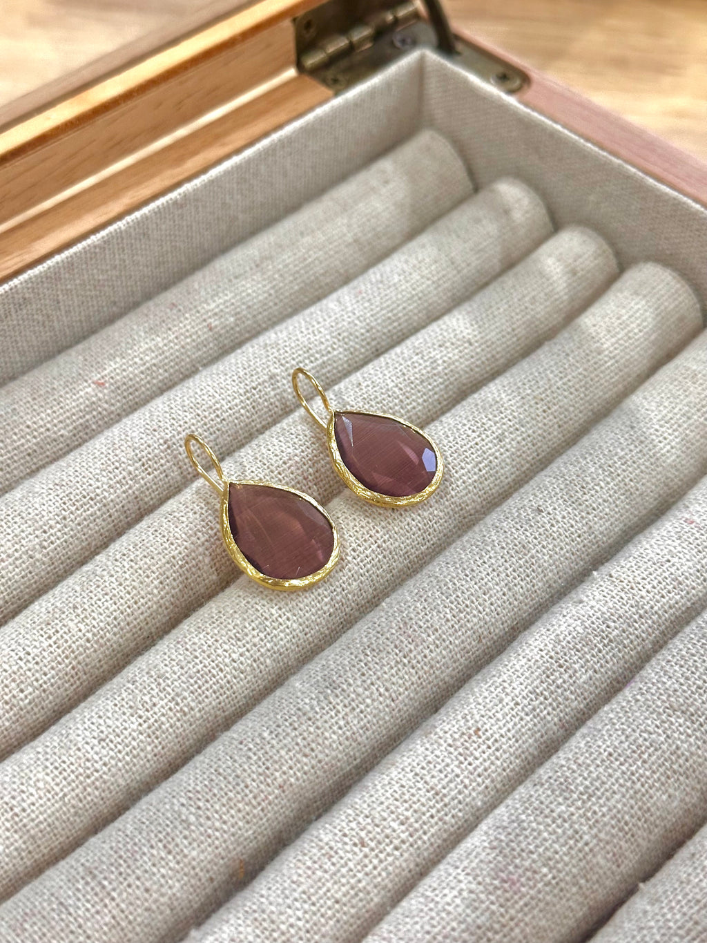 Pendiente Lágrima Amatista