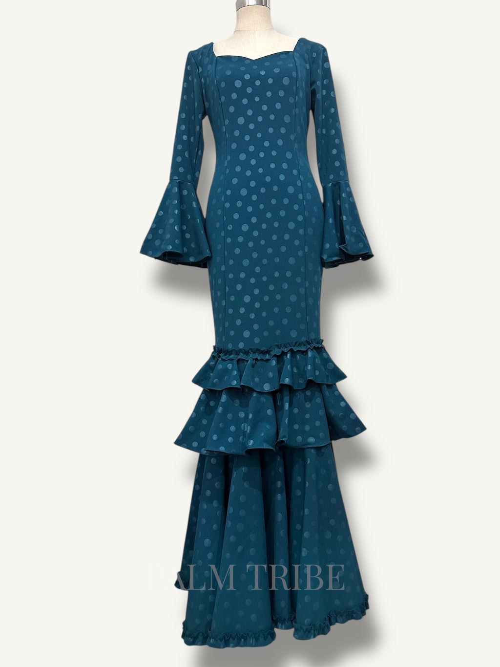 Vestido Cayetana Petróleo