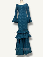 Vestido Cayetana Petróleo