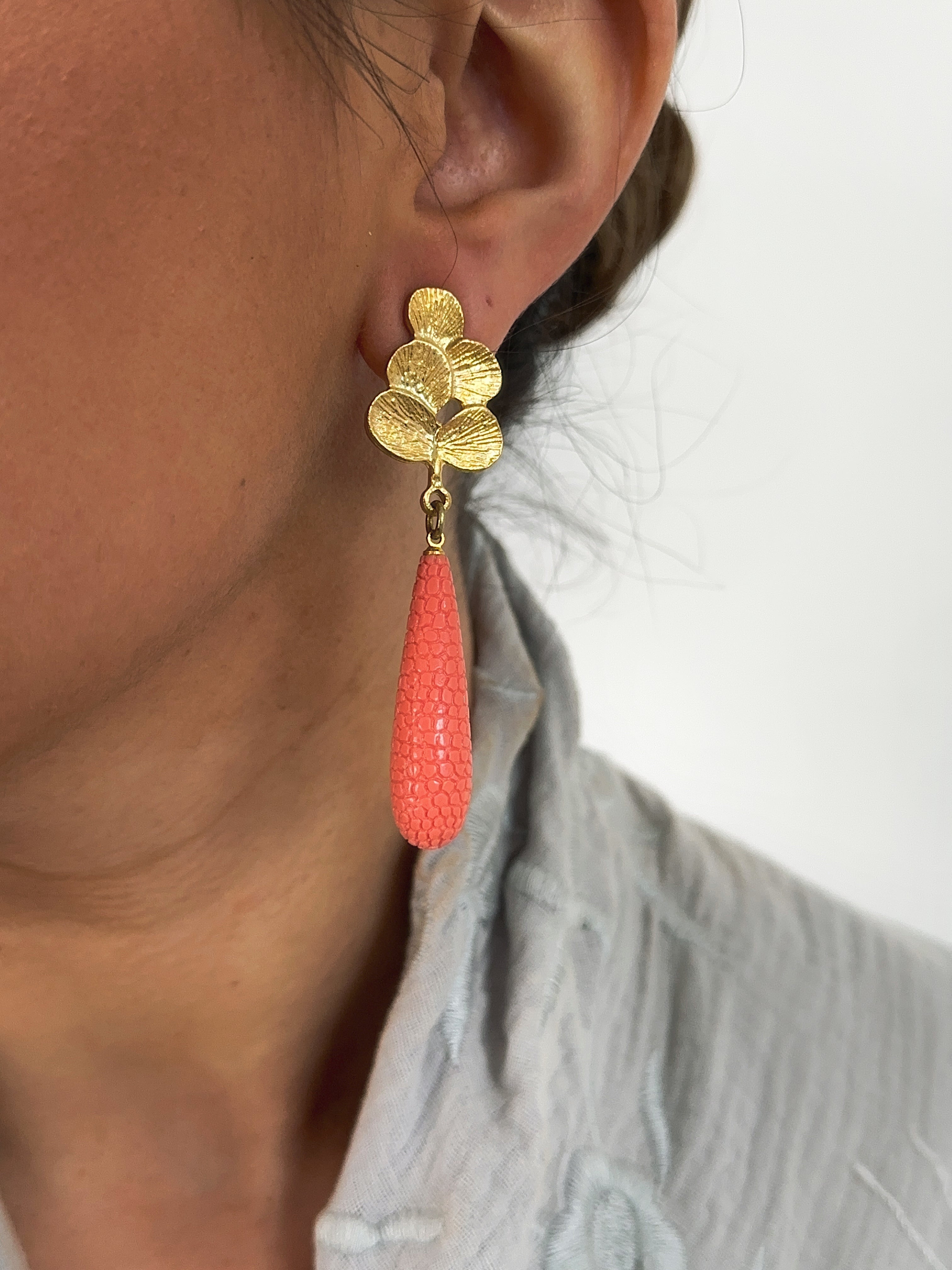 Pendientes Matilda Coral