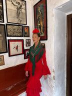 Vestido Carmesí Rojo