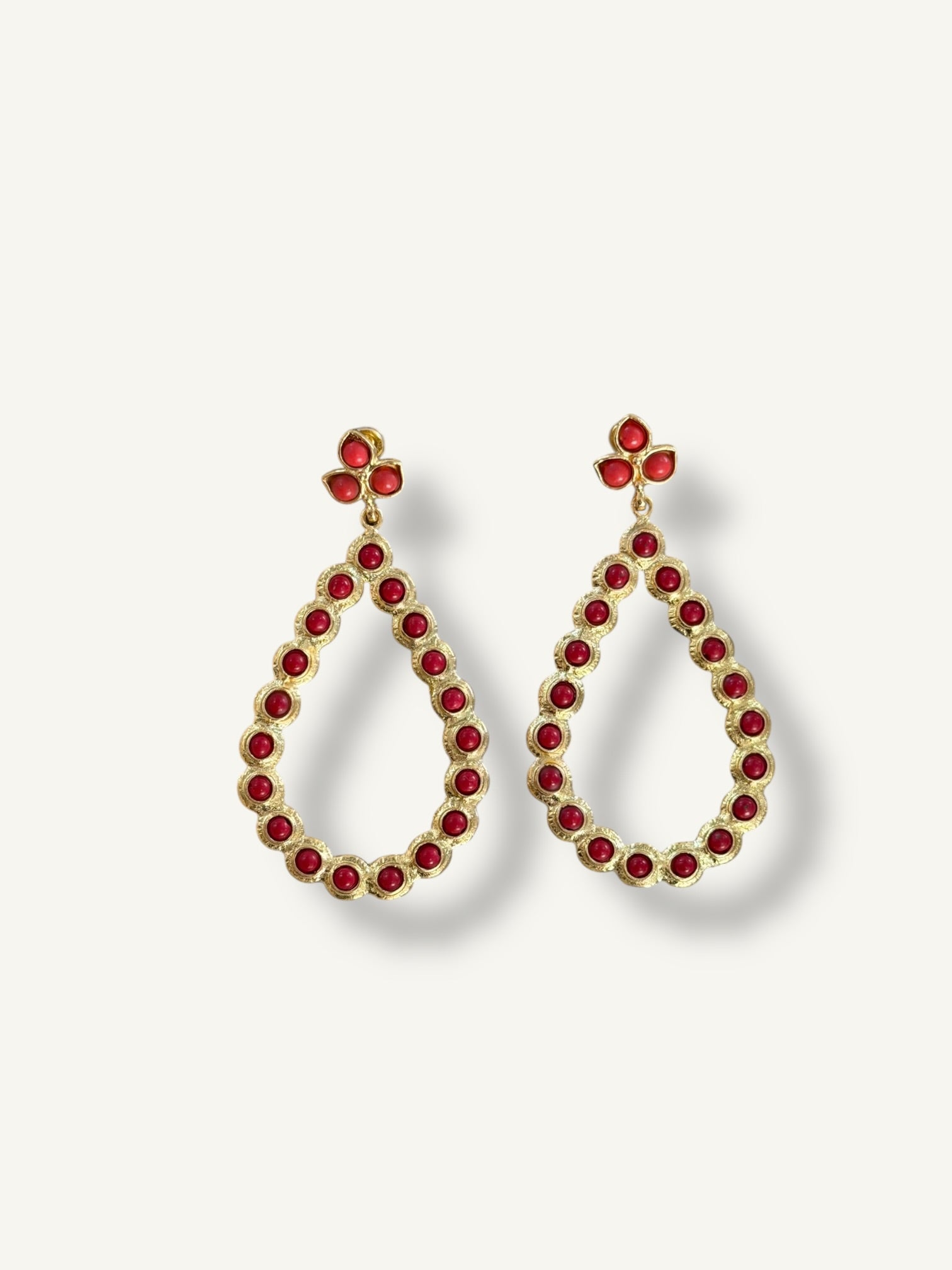 Pendientes Lua rojo