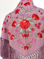 Mantoncillo Clavelines Malva Empolvado