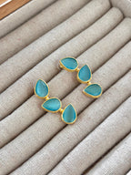Pendientes Trío Piedra Turquesa