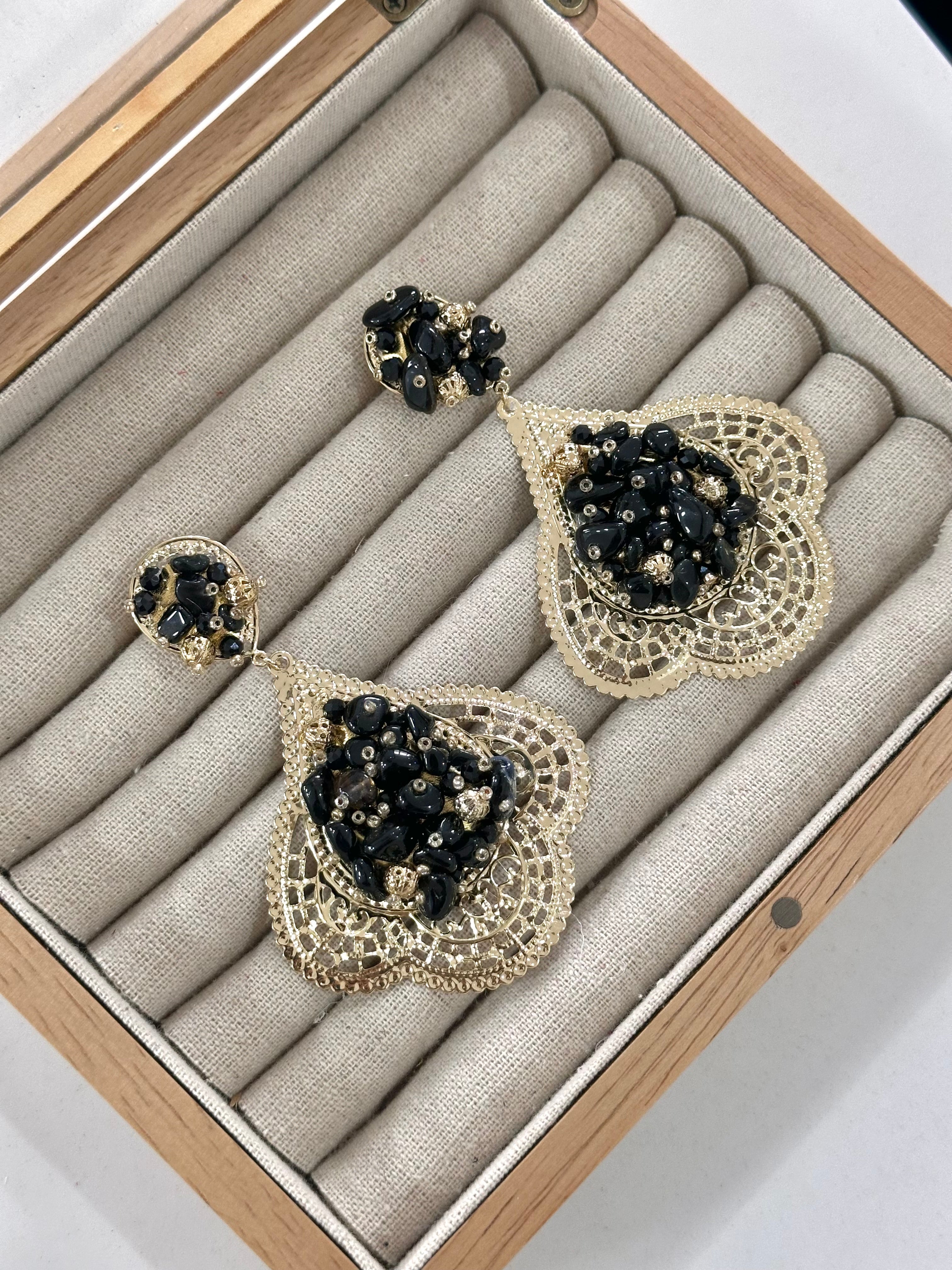 Pendientes Alhambra Negro