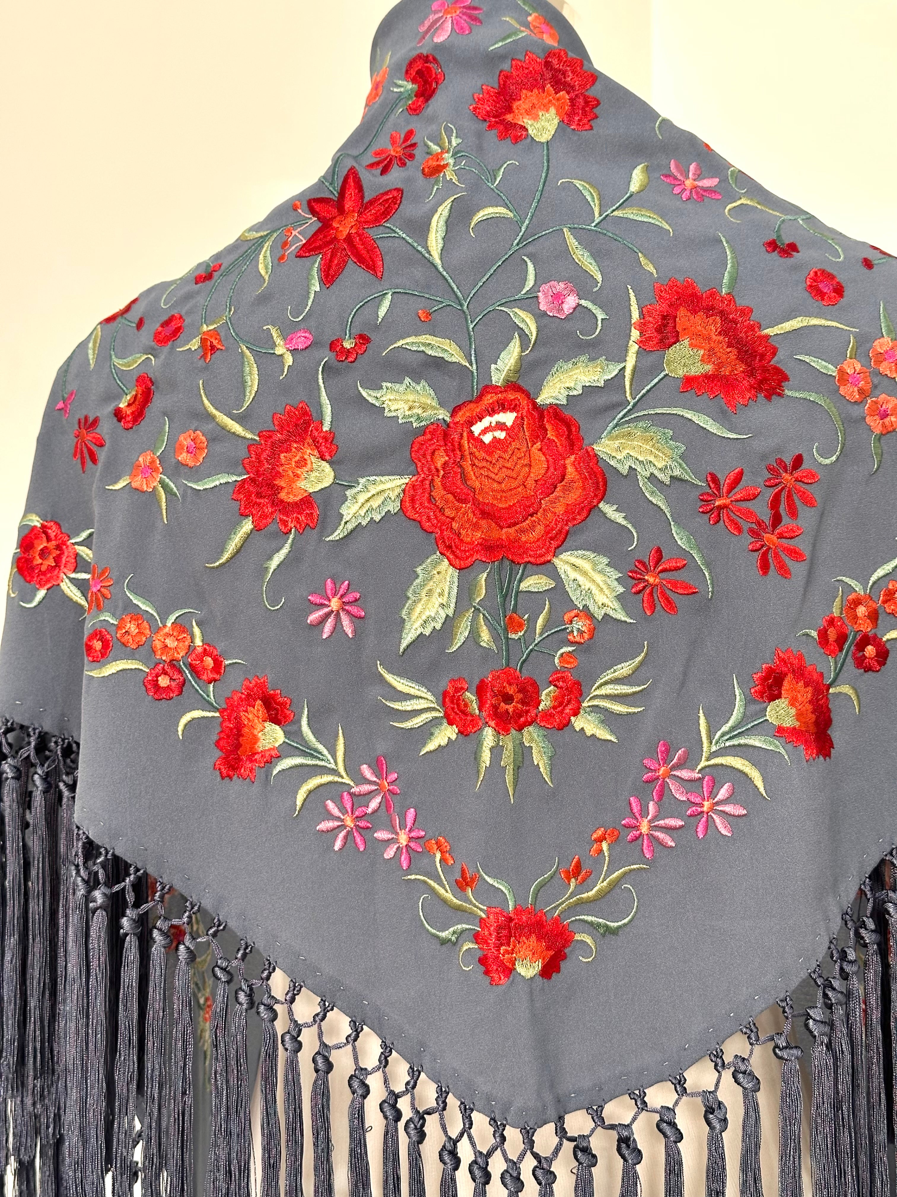 Mantoncillo Clavelines Azul Grisáceo