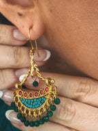 Pendientes Candela Verdosos