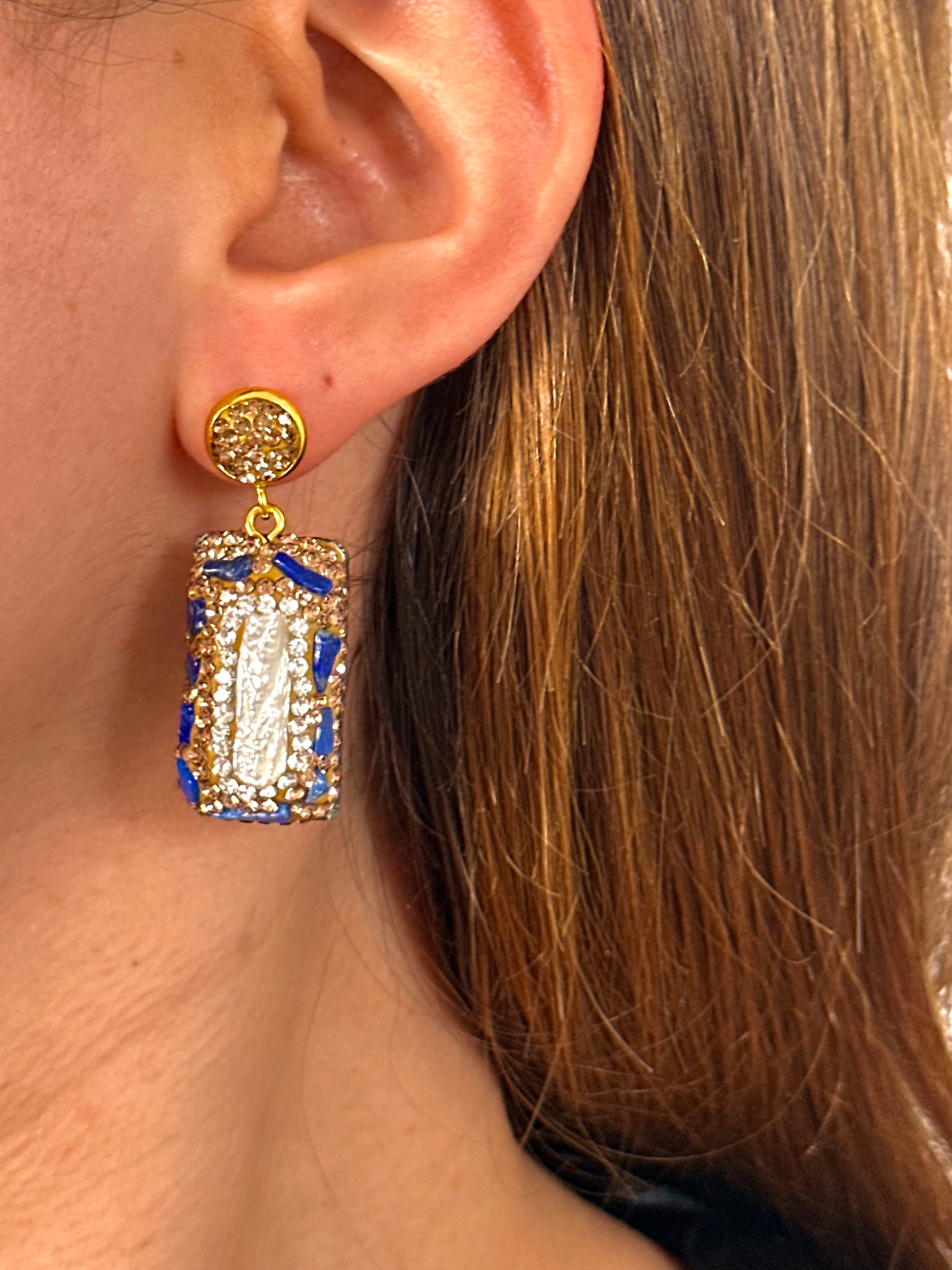 Pendientes Cosmopolitan Azul