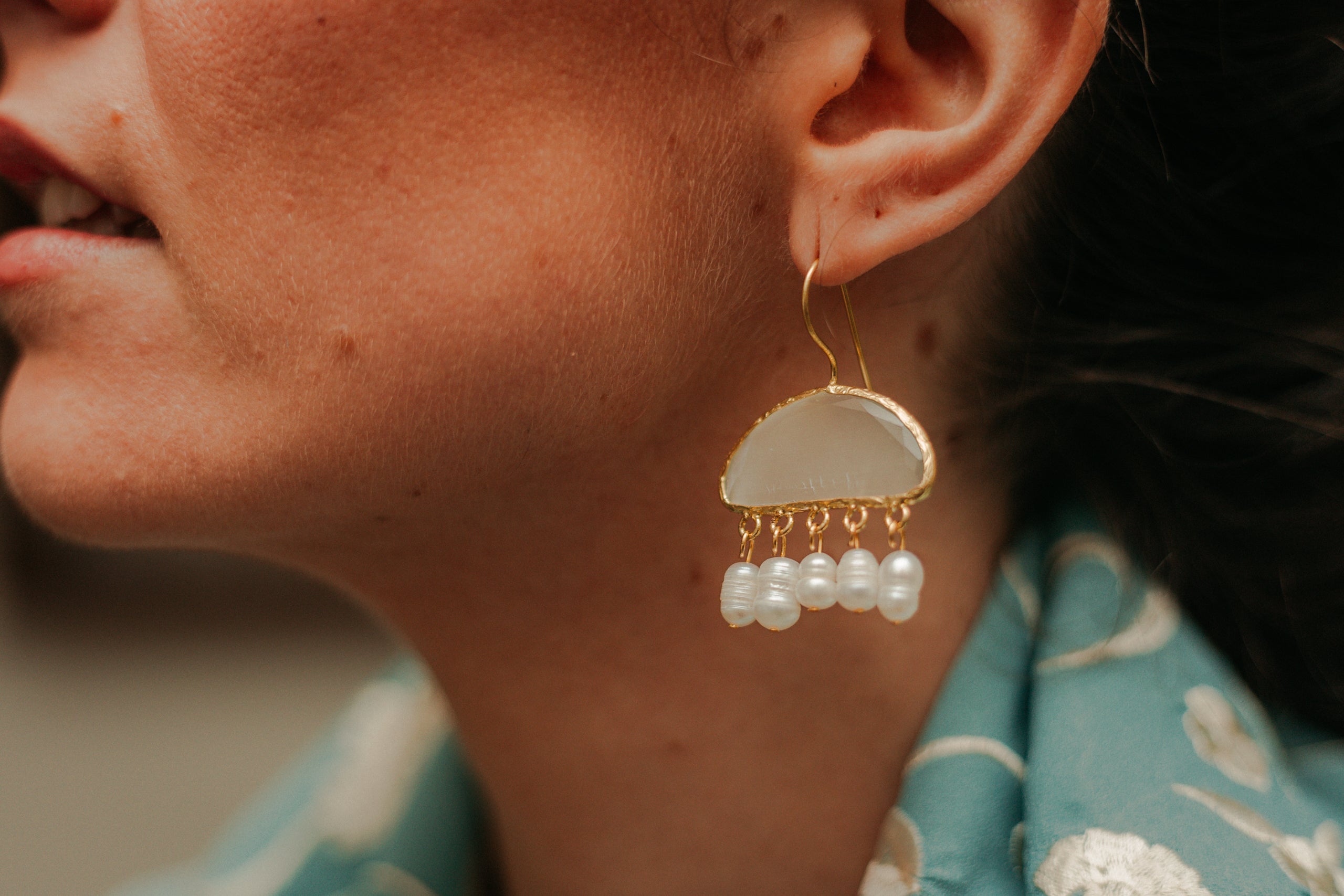 Pendientes Adamuz Blanco