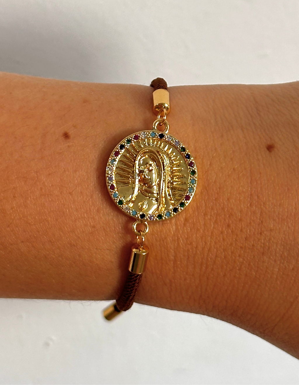 Pulsera Medalla Virgen Sagrado Corazón