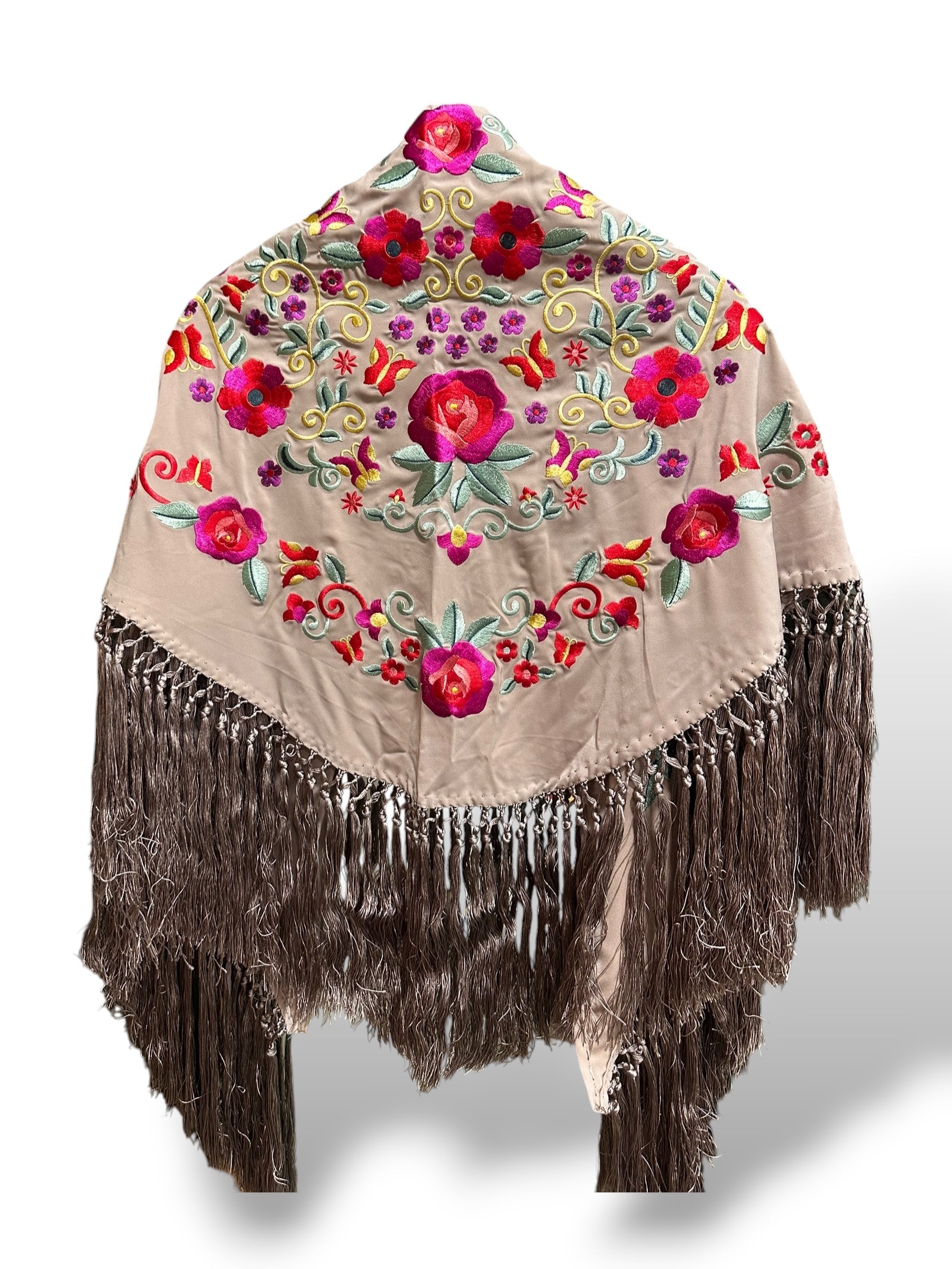 Mantoncillo fantasía beige tierra