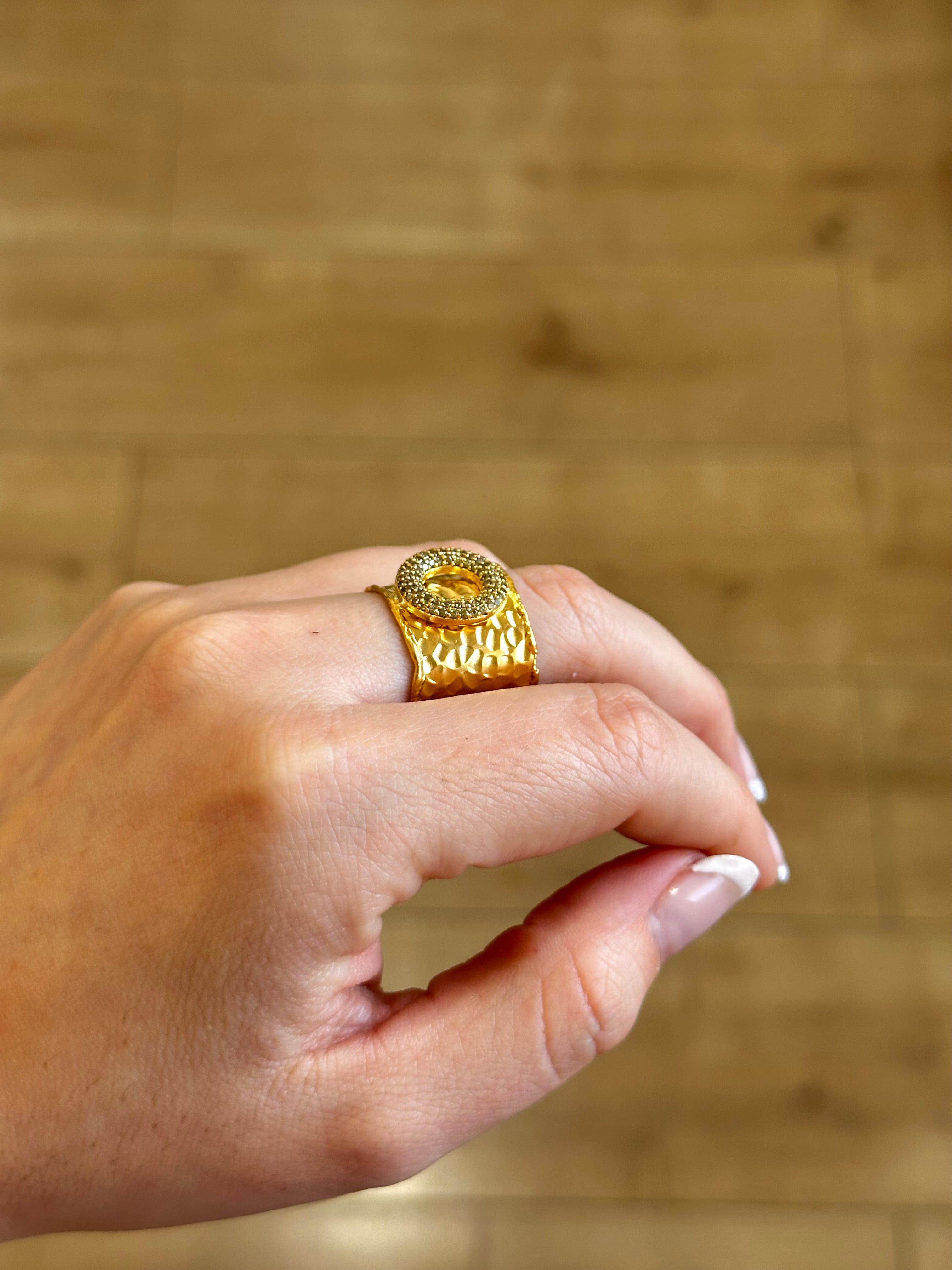 Anillo Maestranza verde oliva