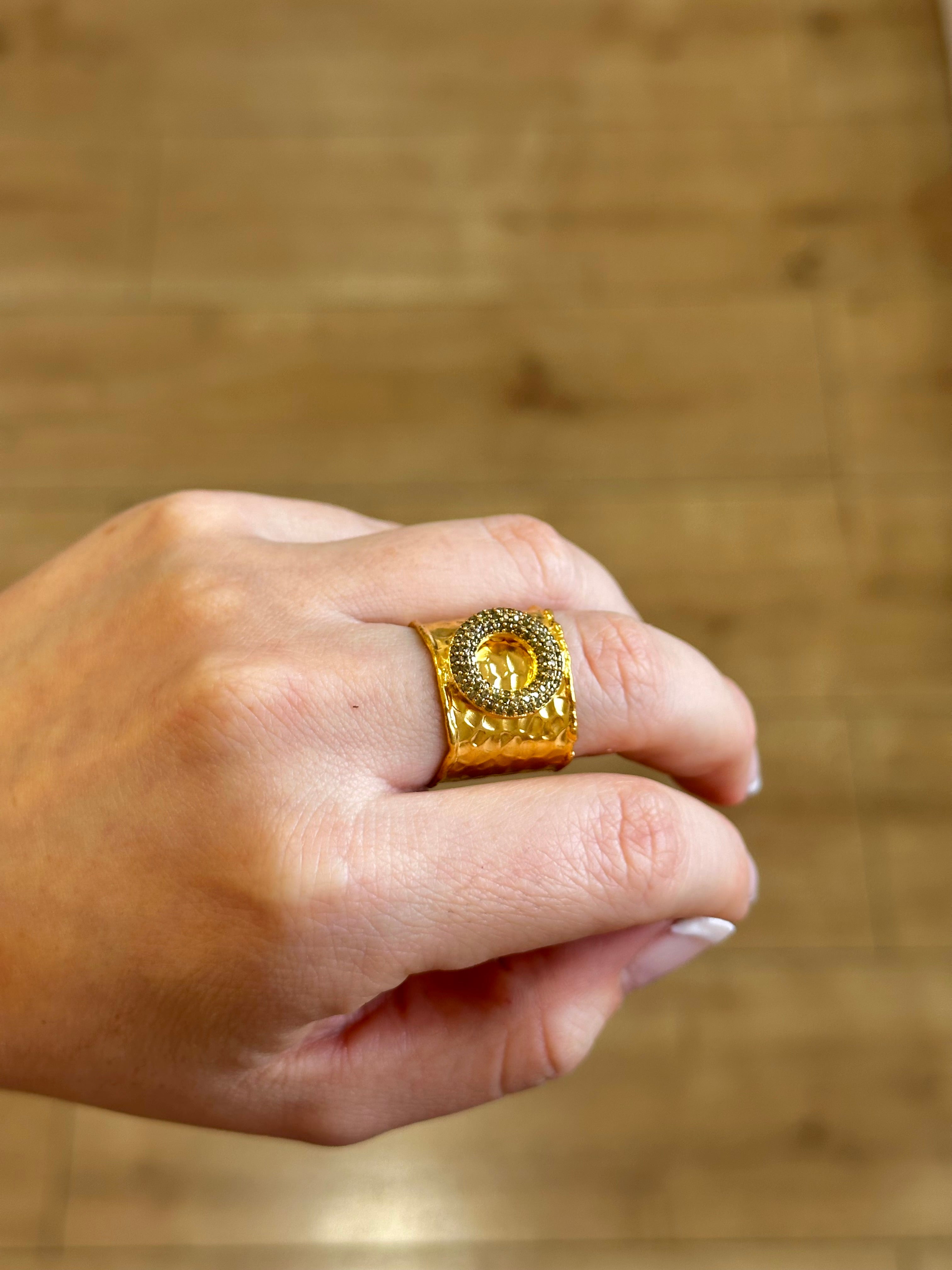 Anillo Maestranza verde oliva