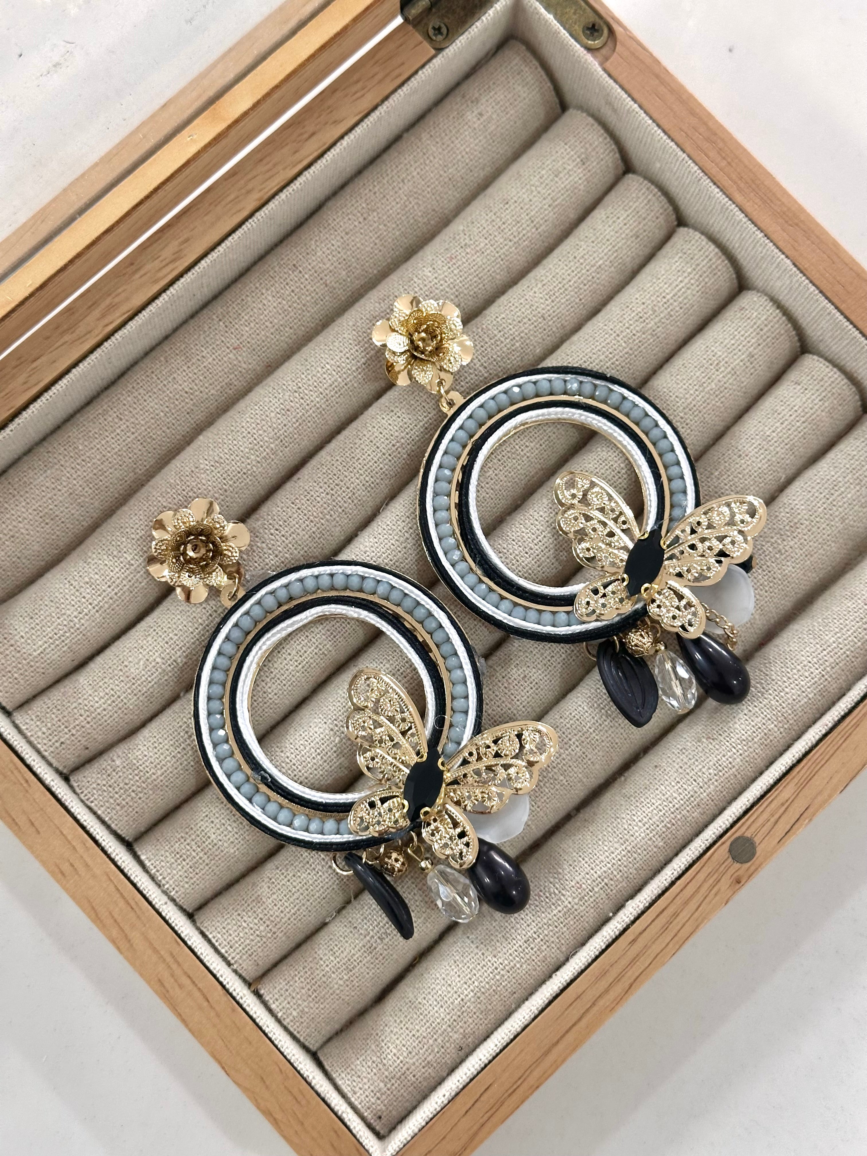 Pendientes Aurora Negro