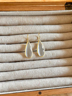 Pendientes lagrima BIG blanco