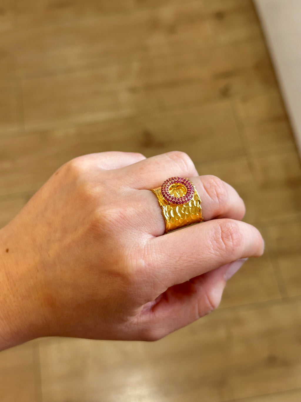 Anillo Maestranza Fucsia