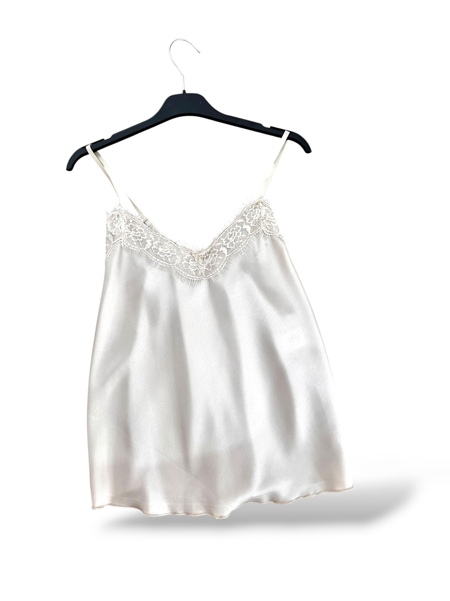 Lencera satinada blanco roto