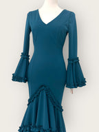 Vestido Soleá Azul Petróleo