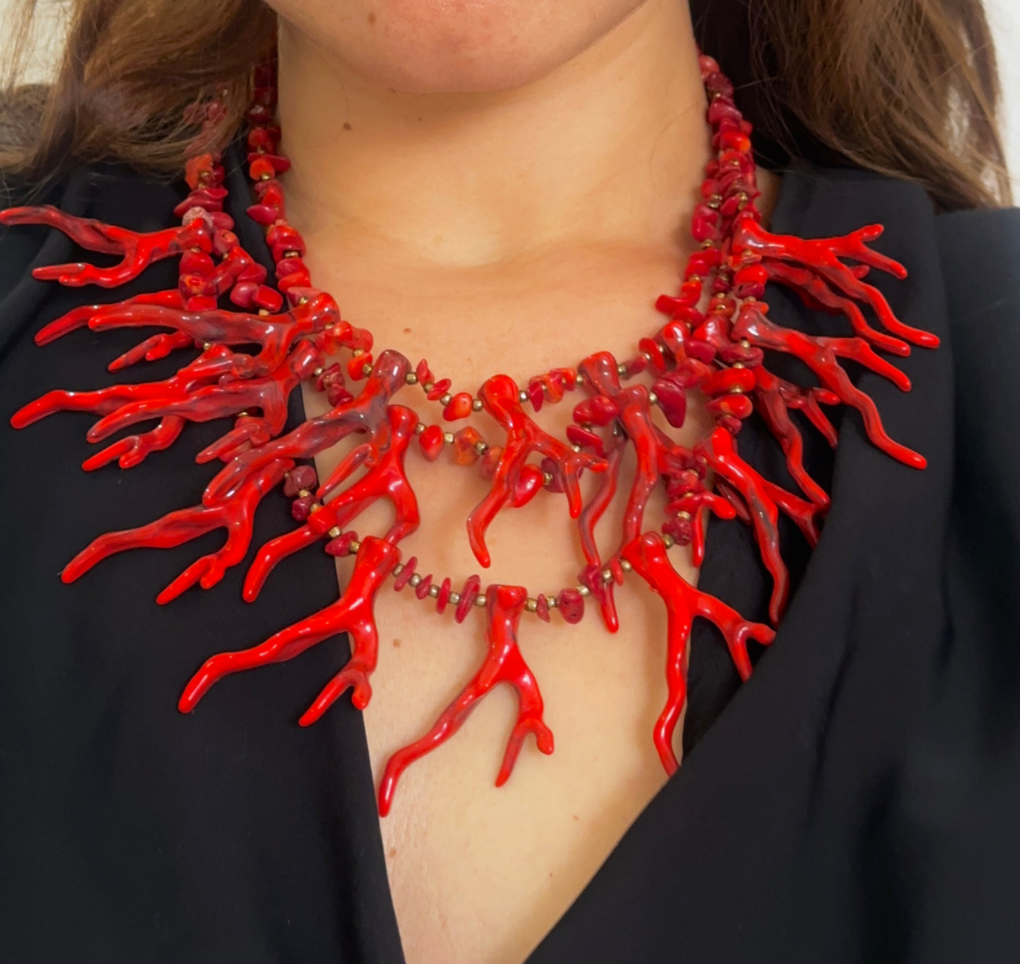 Collar Coral Rojo